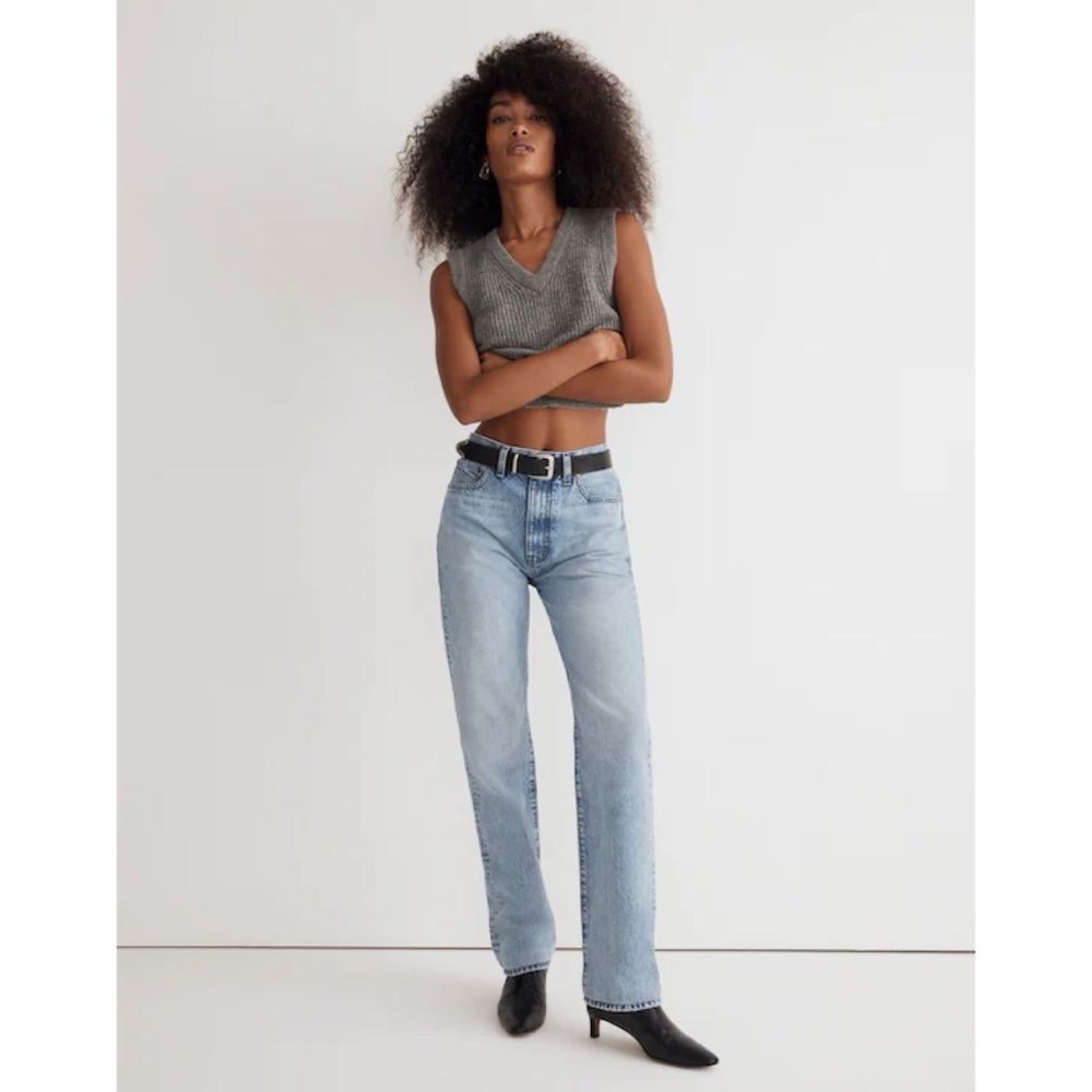 MADEWELL The '90s Straight Jean Mercer Wash Rigid Size 28 - Picture 13 of 16